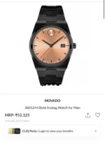 Movado Slim Edge Black Quartz - Image 2