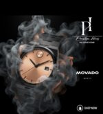 Movado Slim Edge Black Quartz - Image 3
