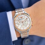 Emporio Armani White Dial Chrono