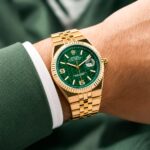 Rolex Gold Green Dial Quartz - Image 5