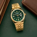 Rolex Gold Green Dial Quartz - Image 3