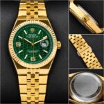 Rolex Gold Green Dial Quartz - Image 2