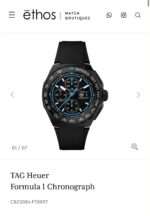 Tag Heuer Black Blue Dial - Image 2