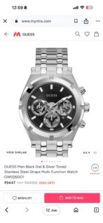 Guess Black Multifunction Dial Chronograph - Image 4