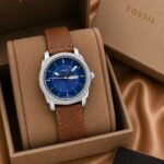 Fossil Blue Sunburst Dial Quartz