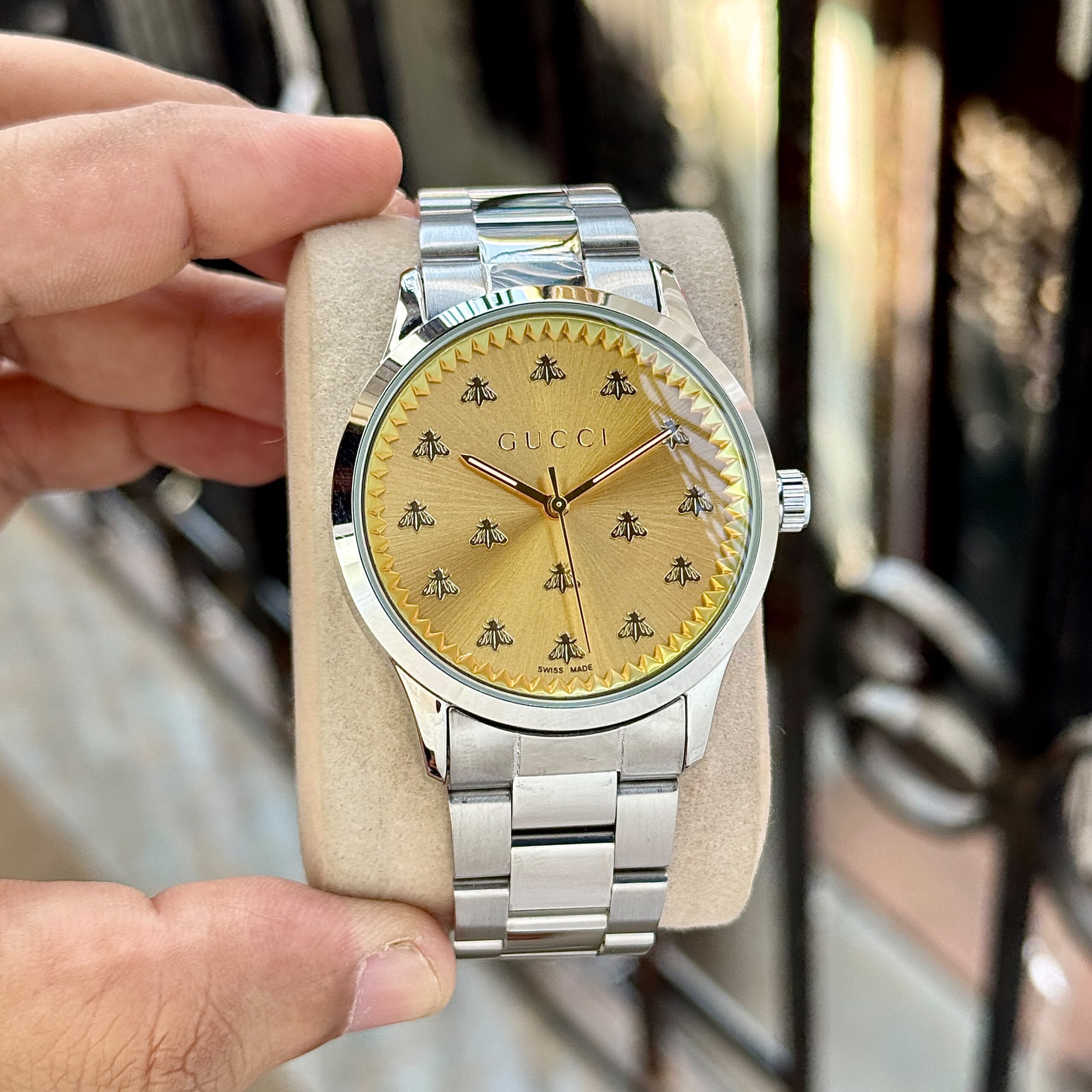 WhatsApp Image 2026-07-12 at 8.49.36 PM (1) Gucci G-Timeless Gold Dial - Image 1