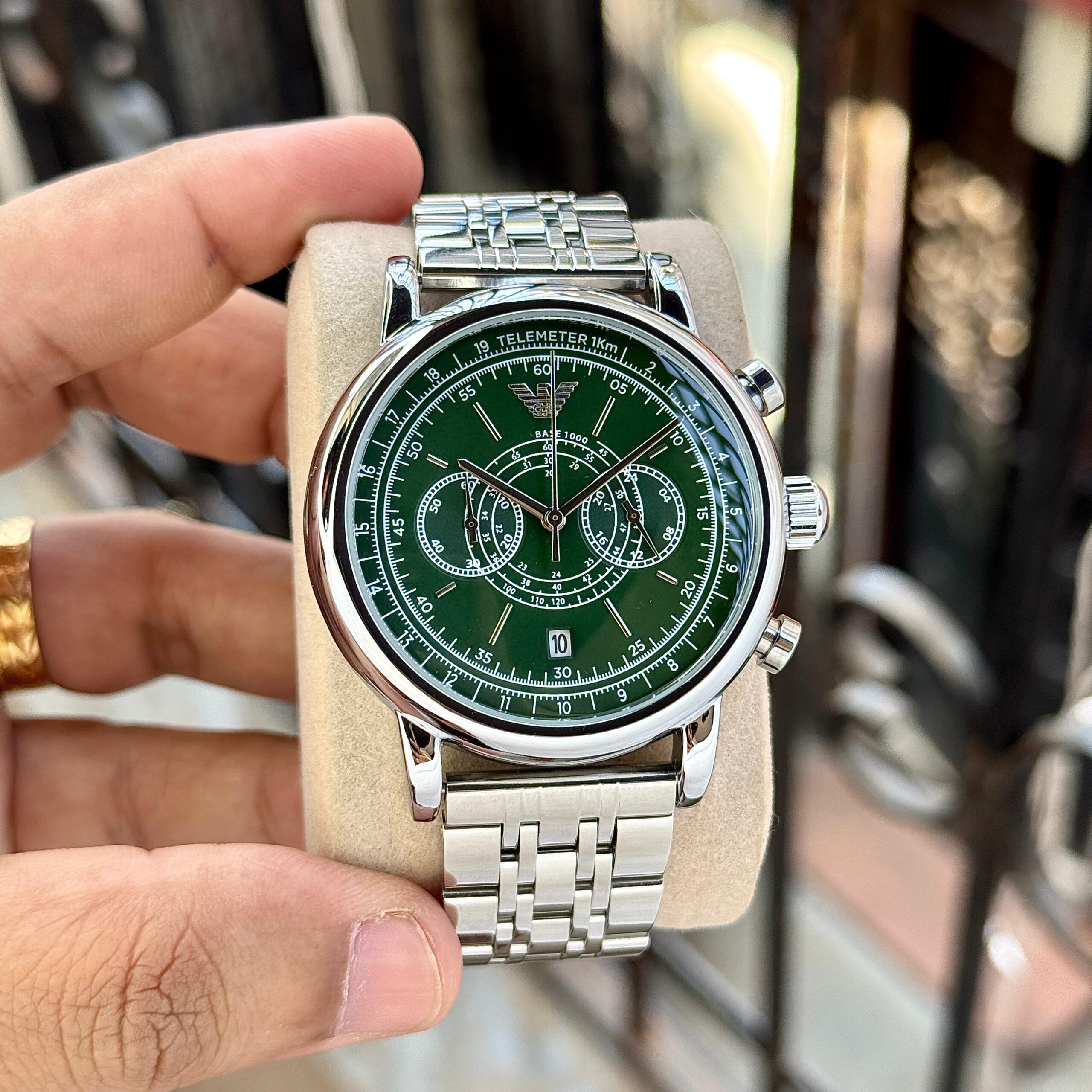 WhatsApp Image 2026-07-12 at 8.50.35 PM Emporio Armani Classic Green Dial Chronograph - Image 1