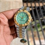 Rolex Green Dial Silver Quartz - Image 2