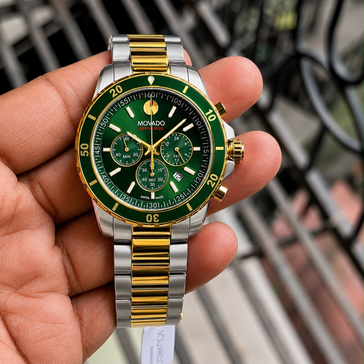 WhatsApp Image 2026-07-15 at 11.46.01 AM Movado Series 800 Chronograph Green - Image 1