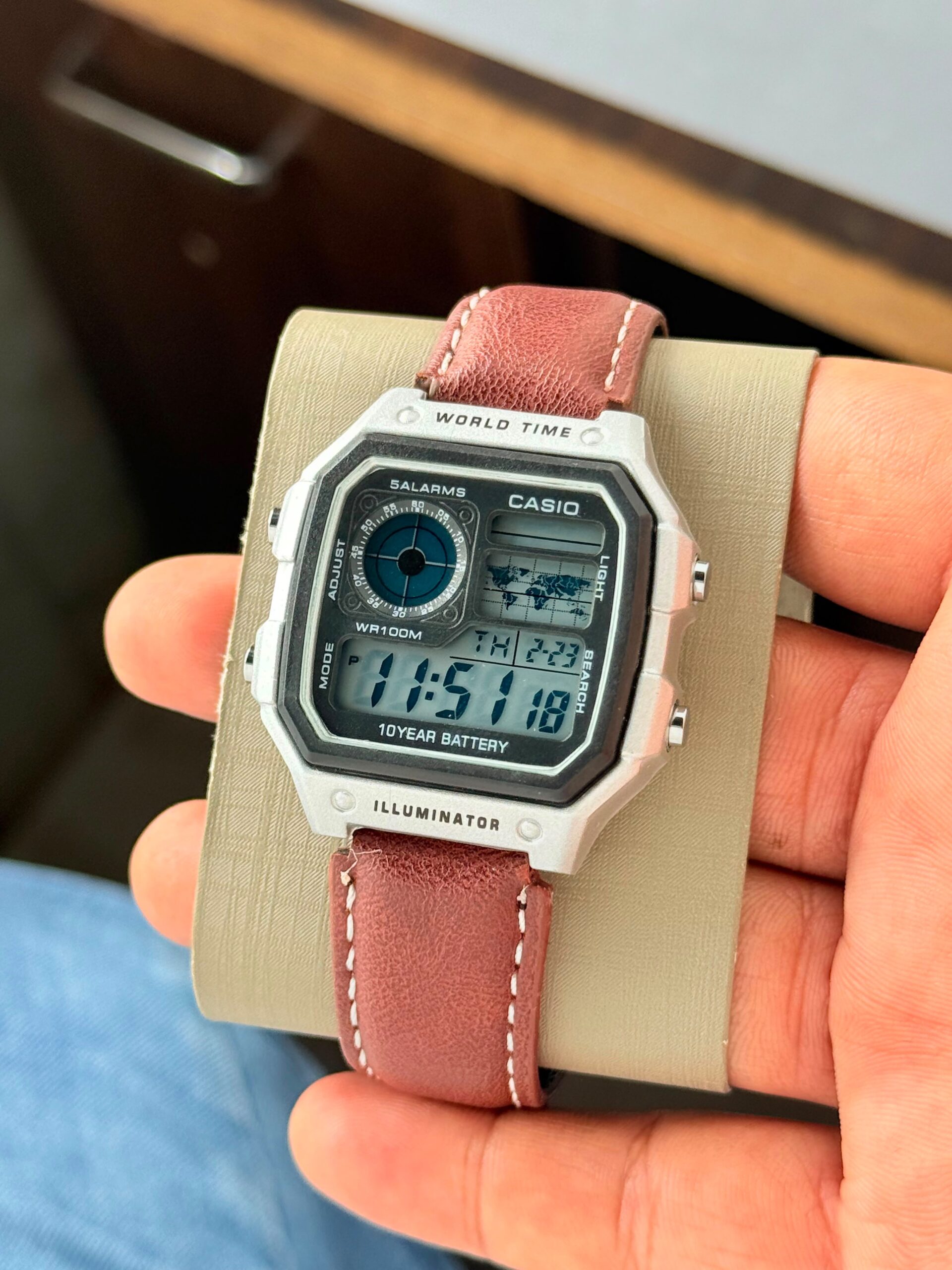 WhatsApp Image 2026-07-15 at 11.51.00 AM Casio Vintage Analog-Digital Silver Tone - Image 1