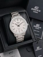 Edifice Casio Silver White Dial - Image 2