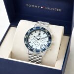 Tommy Hilfiger Silver Tone White Dial Chrono - Image 3