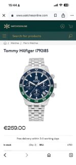 Tommy Hilfiger Green Blue Dial - Image 2