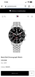 Tommy Hilfiger Black Dial Chrono - Image 3