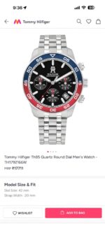 Tommy Hilfiger Silver Rotating Tachymeter Bezel - Image 2