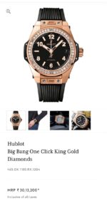 Hublot Big Bang King Diamonds Black Dial - Image 2