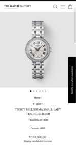 Tissot Bellissima White Sunburst Dial - Image 2