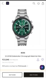 Boss Globetrotter Green Dial Chronograph - Image 2