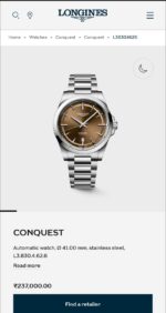 Longines Conquest Automatic Brown Dial - Image 2
