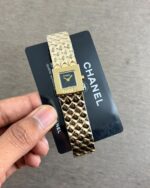 Chanel Square Dial Gold Tone