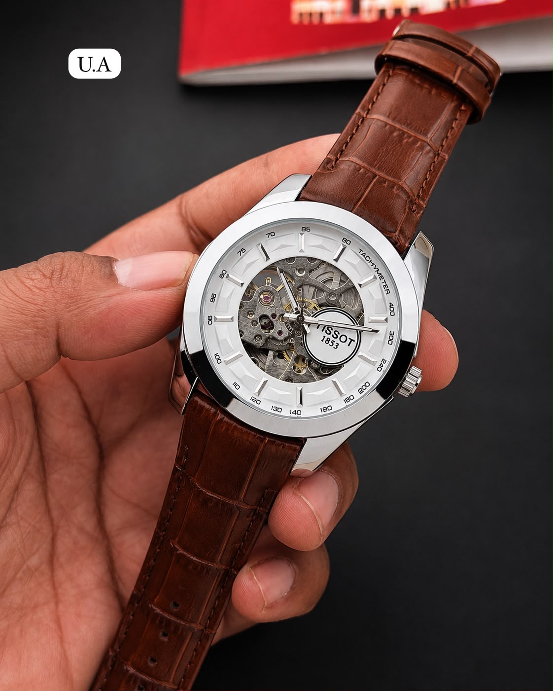 WhatsApp Image 2026-07-16 at 4.08.07 PM Tissot Automatic Brown White Dial - Image 1