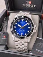 Tissot Seastar Powermatic 80 Blue Sunburst Dial