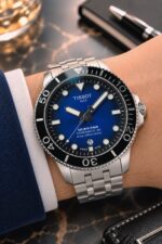 Tissot Seastar Powermatic 80 Blue Sunburst Dial - Image 4