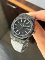 Audemars Piguet Royal Oak Textured Black Dial - Image 2