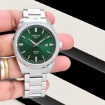 Tissot PRC100 Solar Green Sunburst Dial