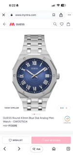 Guess Octagon Roman Blue Quartz - Image 2