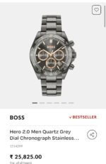Hugo Boss Hero 2.0 Black Dial Chronograph - Image 3
