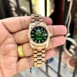 Rolex Rose Gold Green Dial - Image 3