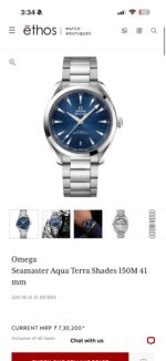 Omega Seamaster Aqua Terra Blue Automatic - Image 4