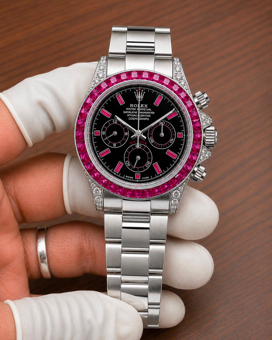 WhatsApp Image 2026-07-17 at 1.28.11 AM (1) Rolex Daytona Paved Diamond Dial Automatic - Image 1