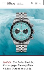 Tudor Ice Blue Dial Quartz - Image 2
