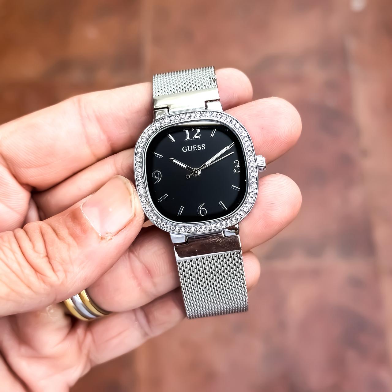 WhatsApp Image 2026-07-17 at 10.39.28 PM Guess Silver Black Dial - Image 1