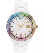 Coach Greyson White Ceramic Miyota Quartz - Image 5