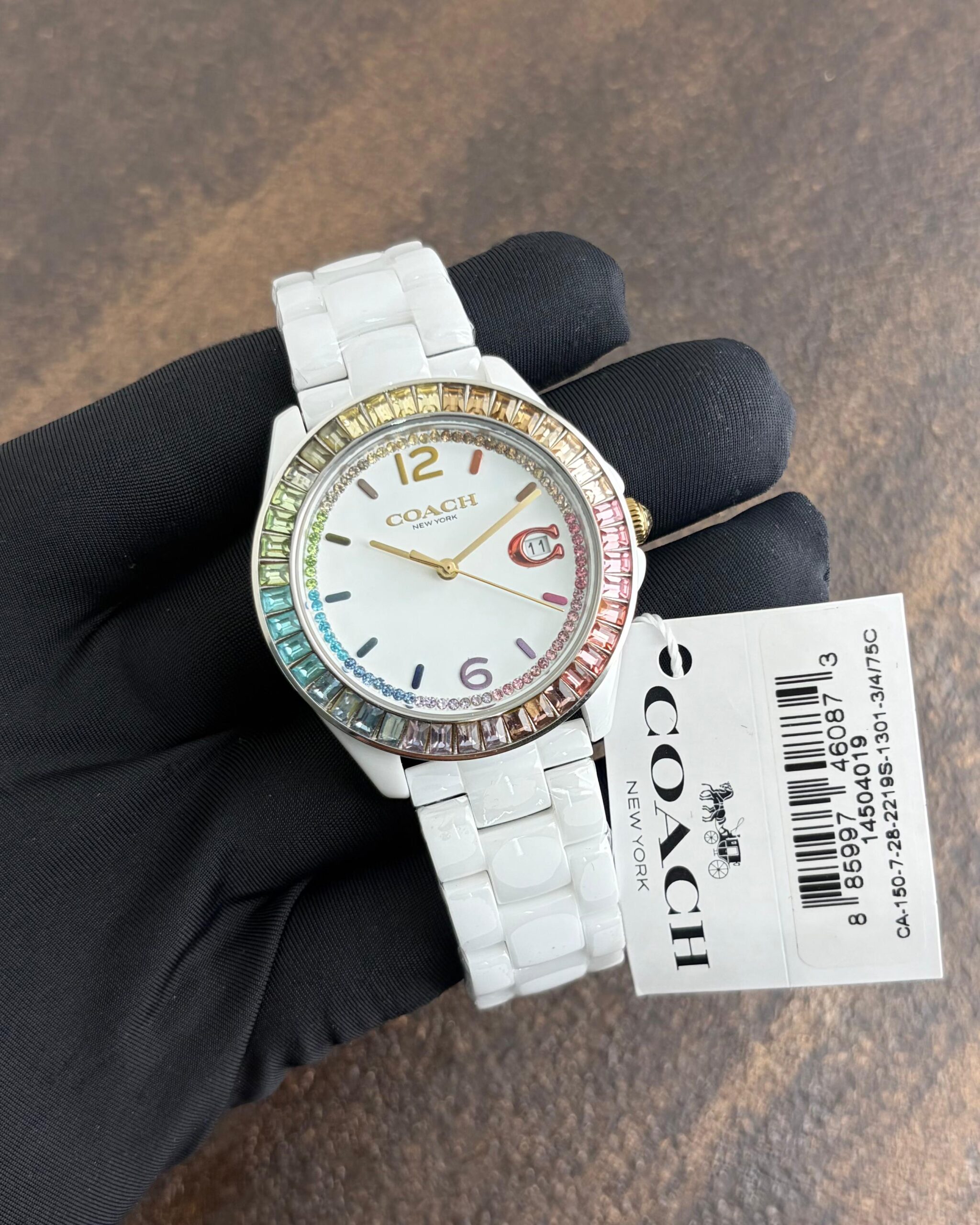 WhatsApp Image 2026-07-17 at 10.47.47 PM Coach Greyson White Ceramic Miyota Quartz - Image 1