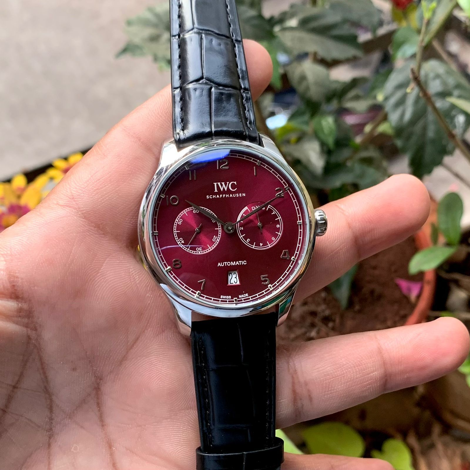 WhatsApp Image 2026-07-17 at 10.48.22 PM (2) IWC Schaffhausen Portugieser Red Dial - Image 1