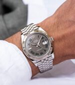 Rolex Oyster Perpetual Grey Dial Automatic - Image 4