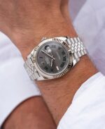 Rolex Oyster Perpetual Grey Dial Automatic - Image 3
