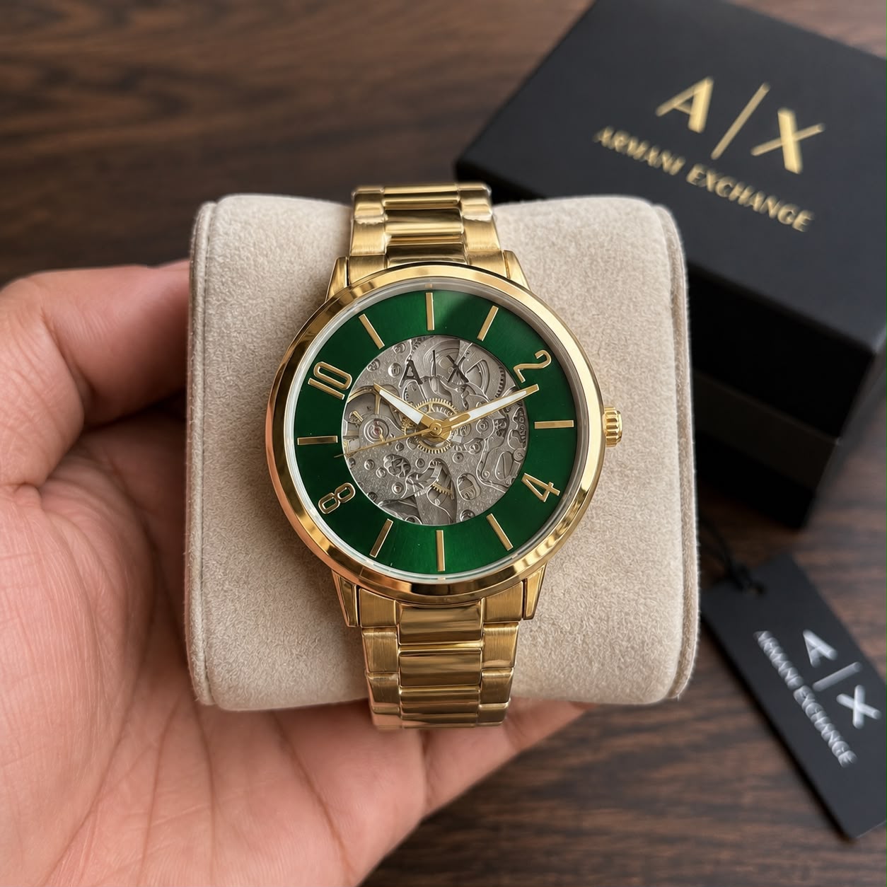 WhatsApp Image 2026-07-18 at 6.03.23 PM Armani Exchange Skeleton Dial Automatic - Image 1