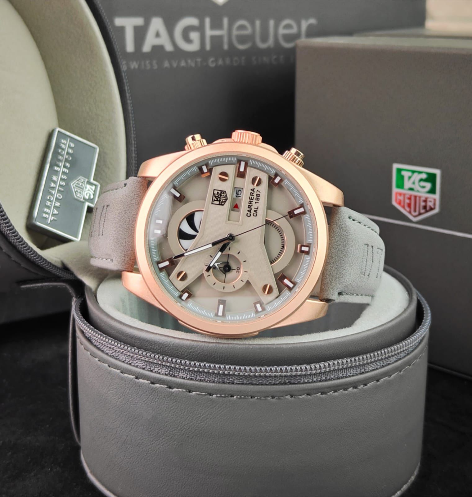 WhatsApp Image 2026-07-18 at 6.06.33 PM Tag Heuer CR7 Grey Dial Chronograph - Image 1