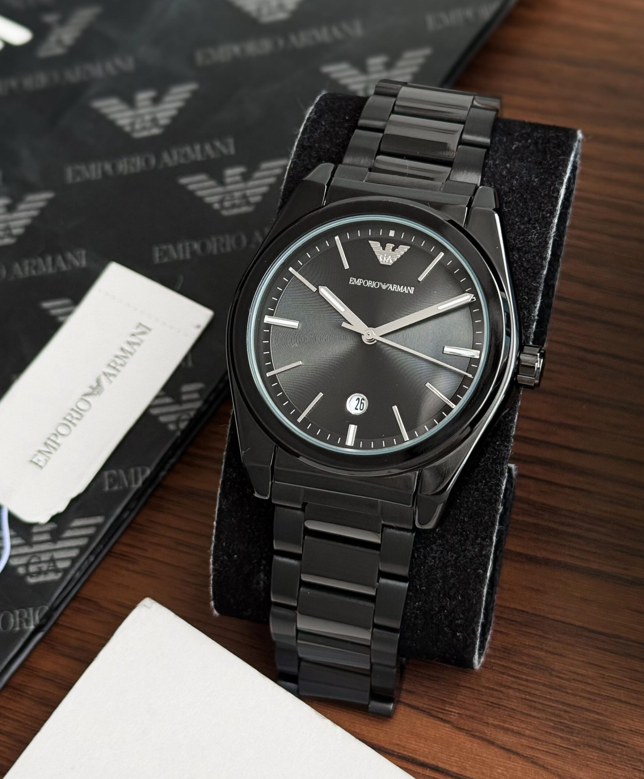 WhatsApp Image 2026-07-18 at 6.12.20 PM Emporio Armani Black Dial Quartz - Image 1