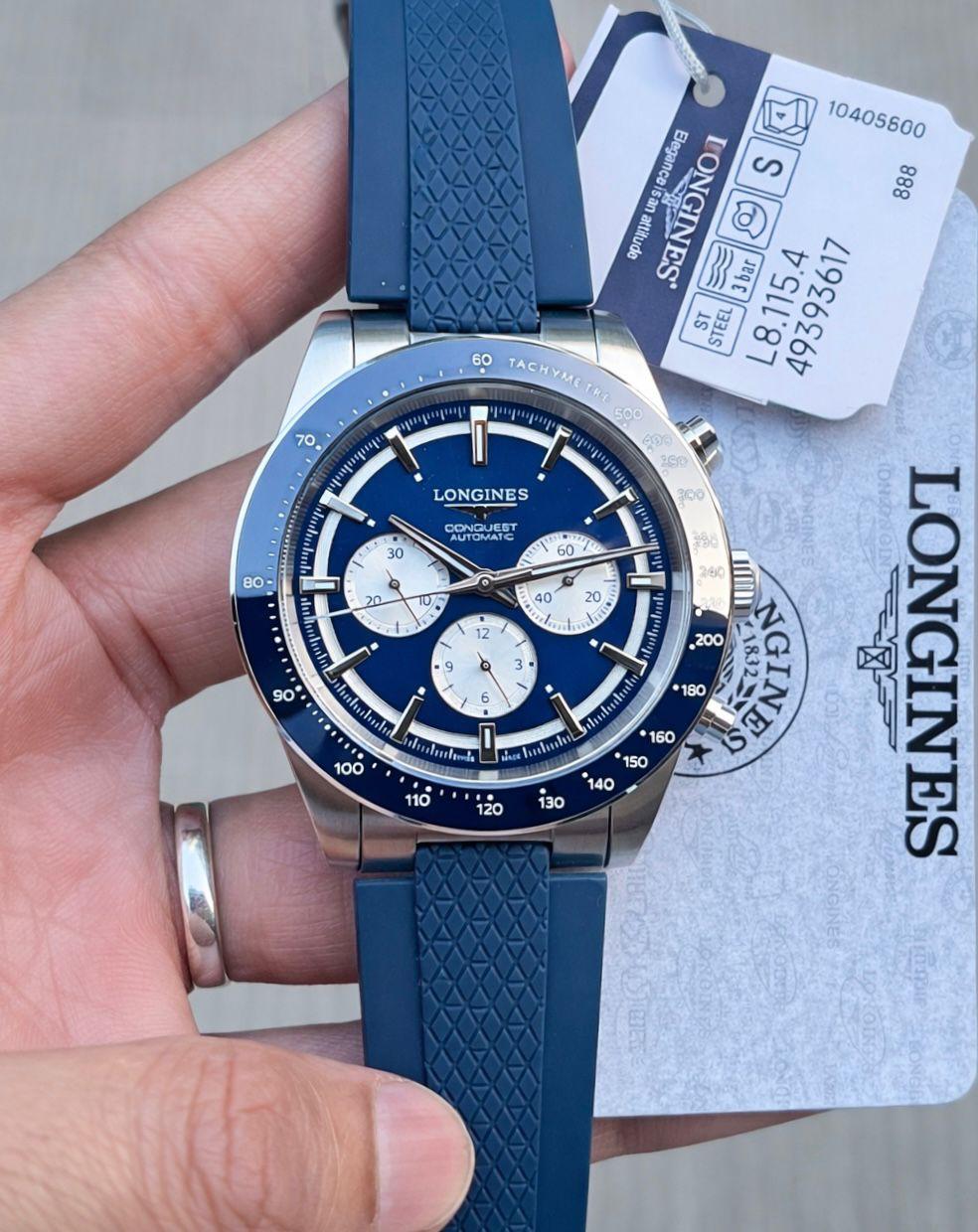 WhatsApp Image 2026-07-18 at 6.21.37 PM (1) Longines Conquest White & Blue Dial Automatic - Image 1