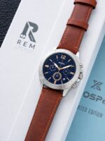 Fossil Silver & Blue Dial Chronograph - Image 2
