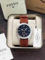 Fossil Silver & Blue Dial Chronograph - Image 3