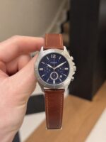 Fossil Silver & Blue Dial Chronograph - Image 5