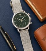 Emporio Armani Green Sunburst Dial Quartz - Image 3