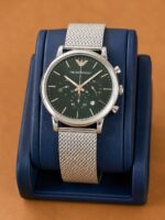 Emporio Armani Green Sunburst Dial Quartz